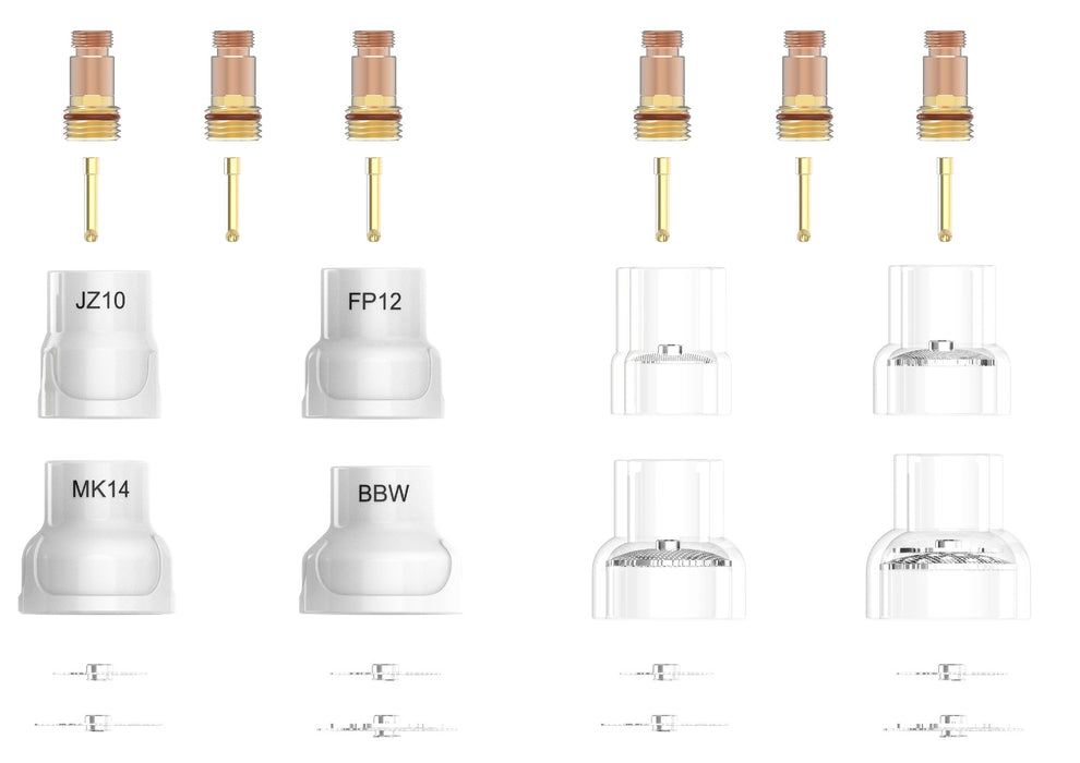 Tig Consumables Parker Frk Series Kit Suits 17/18/26 Style Torches