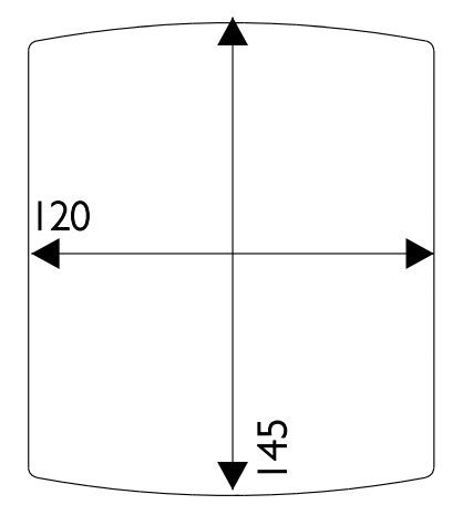 Cover Lens Outer 145x120 Pk Of 5 Suit Miler Elite / Titanium