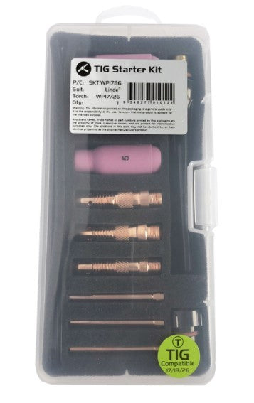 Tig Consumables Starter Kit Suits 17/18/26 Style Torches