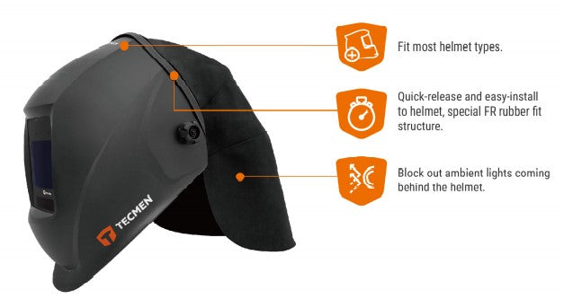 Welding Helmet Clip On Rear Head & Neck Protection